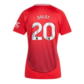 Manchester United Diogo Dalot #20 Hemmatröja Kvinnor 2024-25 Kortärmad